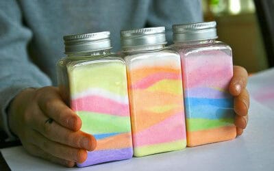 Rainbow Salt Jars
